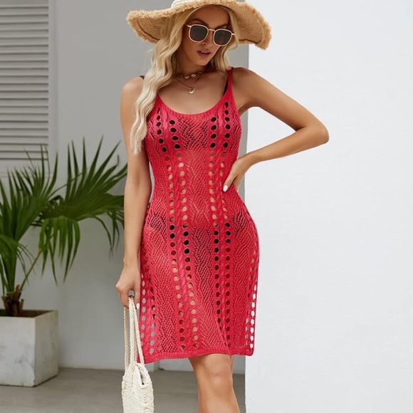 Swimsuit crochet coverup dress - Picture 5 of 7